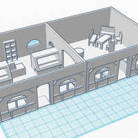 Small Coffee Shop - Wargame scenery 1:72 3D Printing 104868