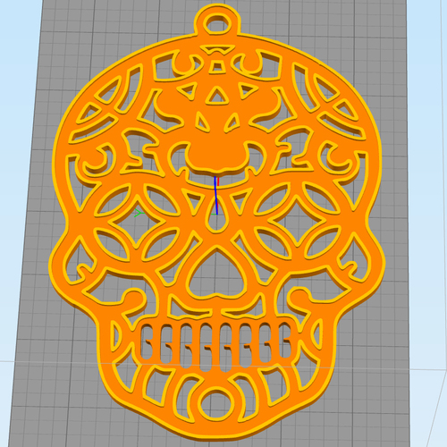 Sugar Skull Halloween Decoration 3D Print 104920