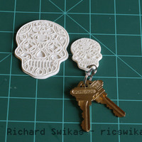 Sugar Skull Key Ring - Thumbnail 4