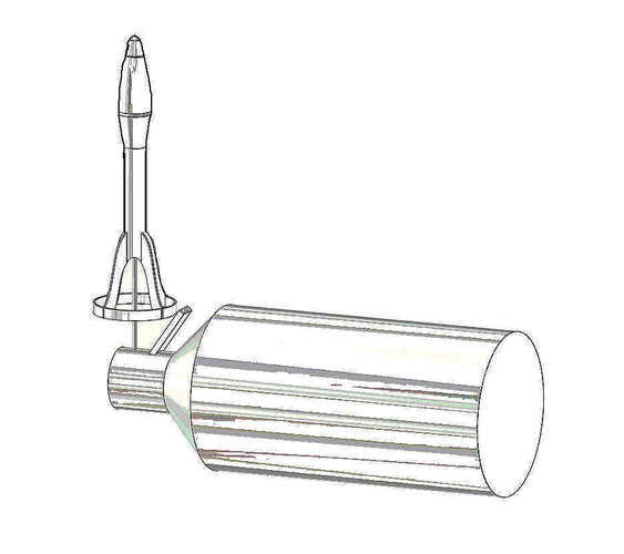 Rocket Science -- Canned Air Rocket 3D Print 105087