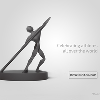 Small Athletic Statue 3D Printing 105422
