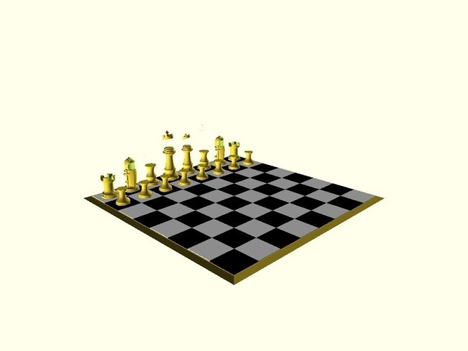 Clinton vs Trump Chess Set 3D Print 105459