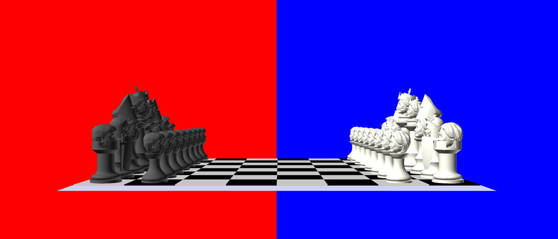 Clinton vs Trump 2016 Election Chess Set 3D Print 105481