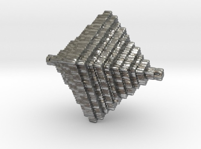Step Pyramid Necklace  3D Print 10553