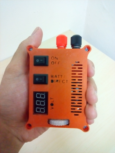 The "POCKET POWER" - Variable power supply + voltmeter 3D Print 105761