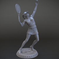 Small Girl player in Tennis 3D Printing 105818