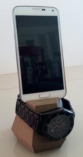 Cellphone and watch HexaHolder 3D Print 105946 Cellphone and watch HexaHolder 3D Print 105946