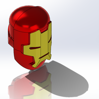 Small IronMan Lit up Helmet 3D Printing 106007