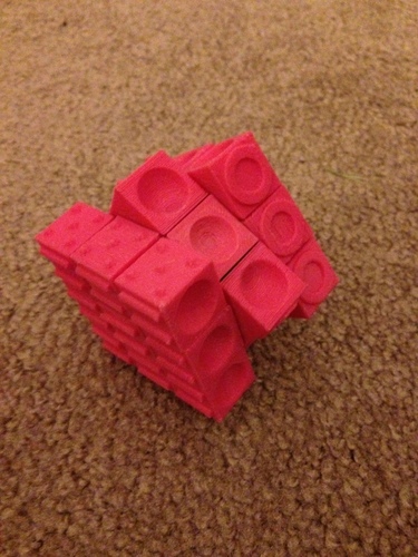 Rubiks cube for the blind (using original Rubiks core) 3D Print 106602