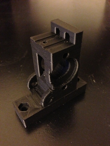 MakerGear Simplified Extruder Block with Quick Release and Rear  3D Print 106604