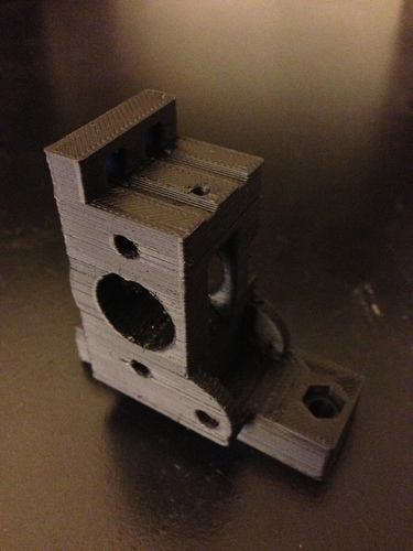 MakerGear Simplified Extruder Block with Quick Release and Rear  3D Print 106605