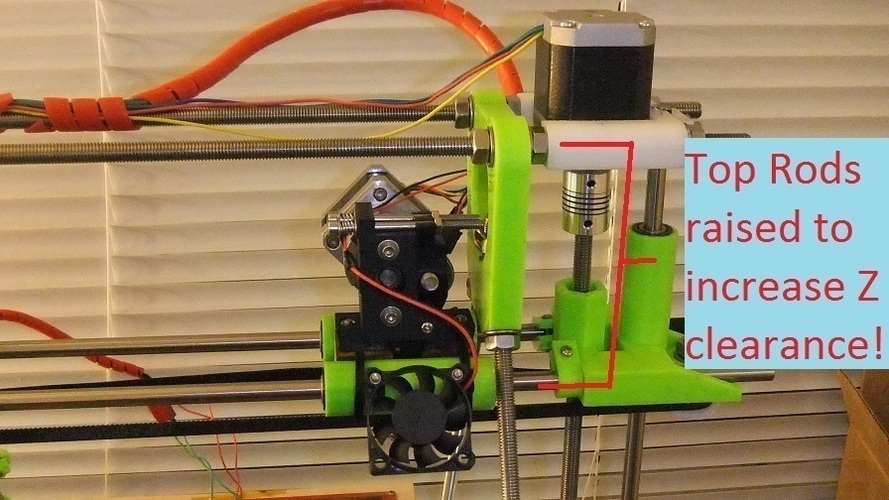 Loches Z Axis Upgrade for MakerGear Prusa Mendel 3D Print 106651