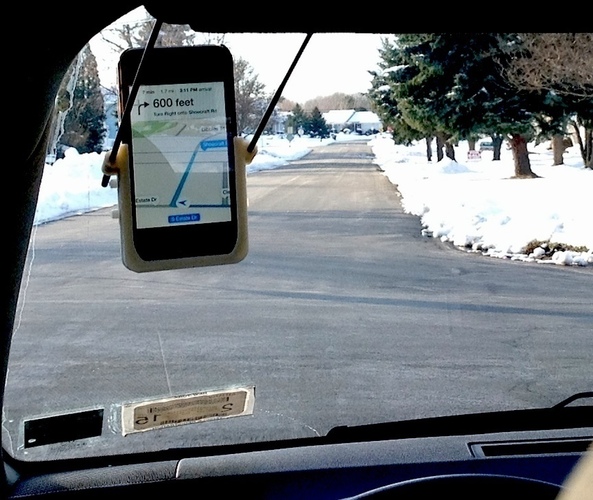 Hands-Free GPS using iPhone 3D Print 106899