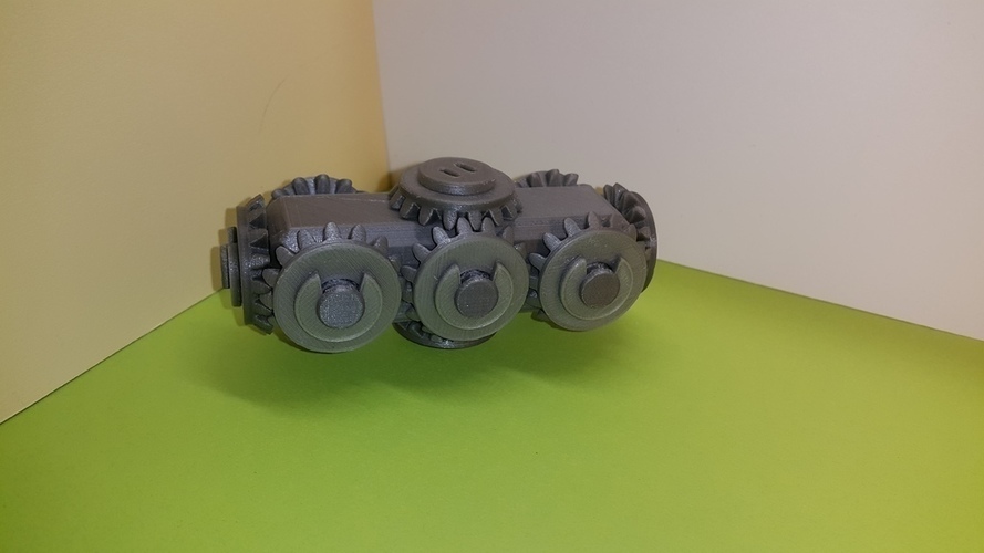 Tête avec 10 pignons coniques -  Bevel Gears 3D Print 106947