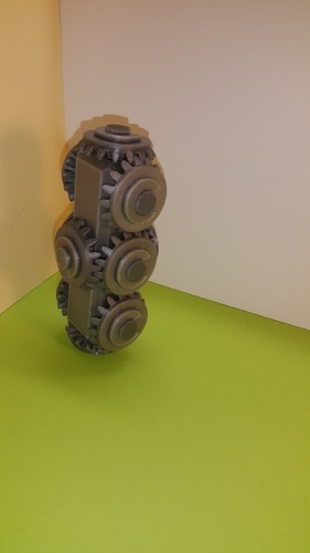 Tête avec 10 pignons coniques -  Bevel Gears 3D Print 106949