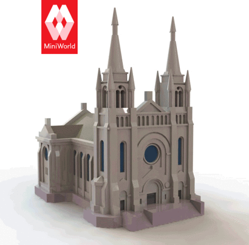 Sioux Falls Cathedral, South Dakota 3D Print 10716