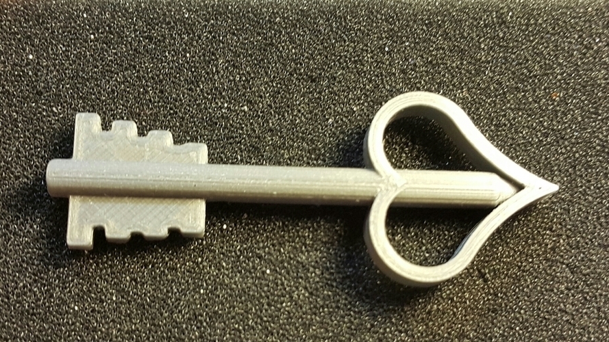 la clef de la flèche du coeur - key to the heart of the arrow 3D Print 107336