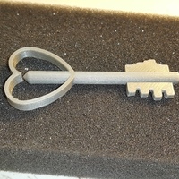 Small heart key - Clef de Coeur 3D Printing 107338