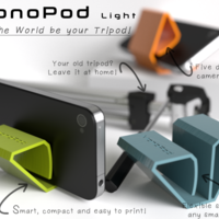 Small MonoPod Light 3D Printing 107572