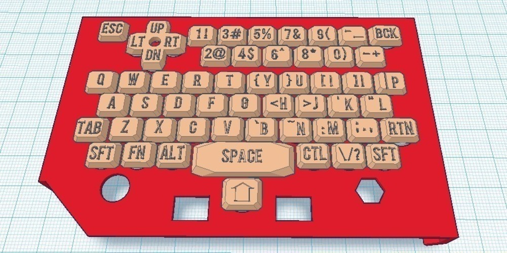 Paratyphi'sPocketChipHalfCover-Lettered Keys Upgrade 3D Print 107799