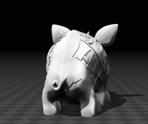 Funny Logo PIG 3D Print 107868 Funny Logo PIG 3D Print 107868