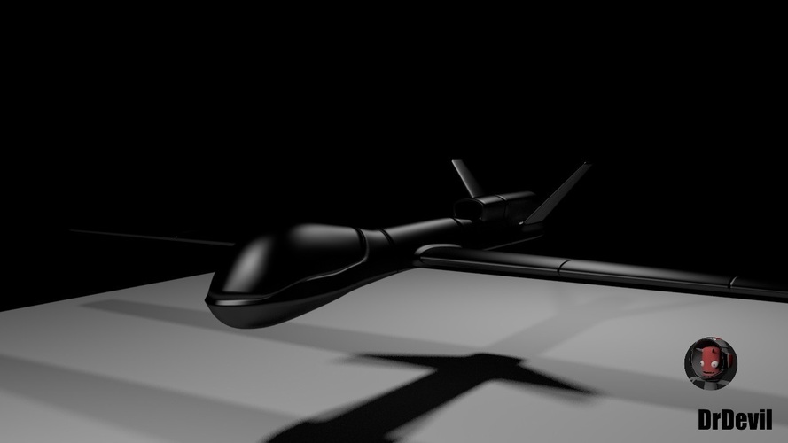Dr Devil Predator UAV possible RC v1 3D Print 108003