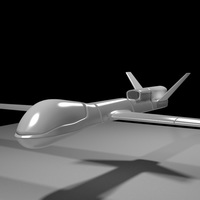 Small Dr Devil Predator UAV possible RC v1 3D Printing 108005