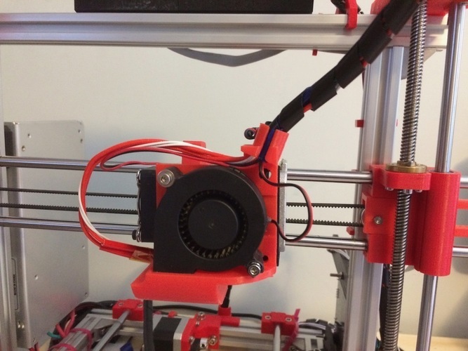 Fan with Wire Management - Max Micron and other Prusa i3 3D Print 108077
