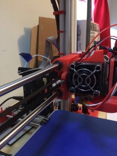 Adjustable Stop X Carriage - Max Micron and other Prusa i3 3D Print 108085