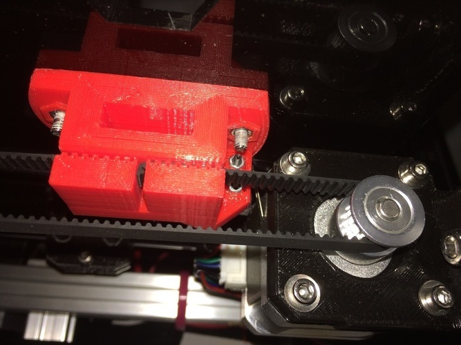 Y carriage/belt mount for i3 clone (Max Micron) 3D Print 108190