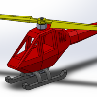 Small Helicopter puzzle 3D Printing 108322