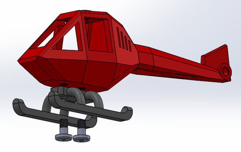Helicopter puzzle 3D Print 108324