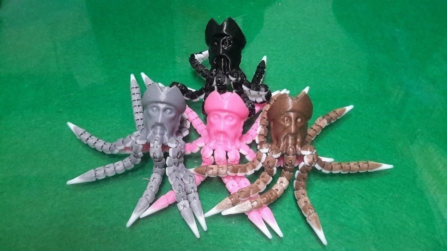 Davy Jones Octopus Man 3D Print 108356