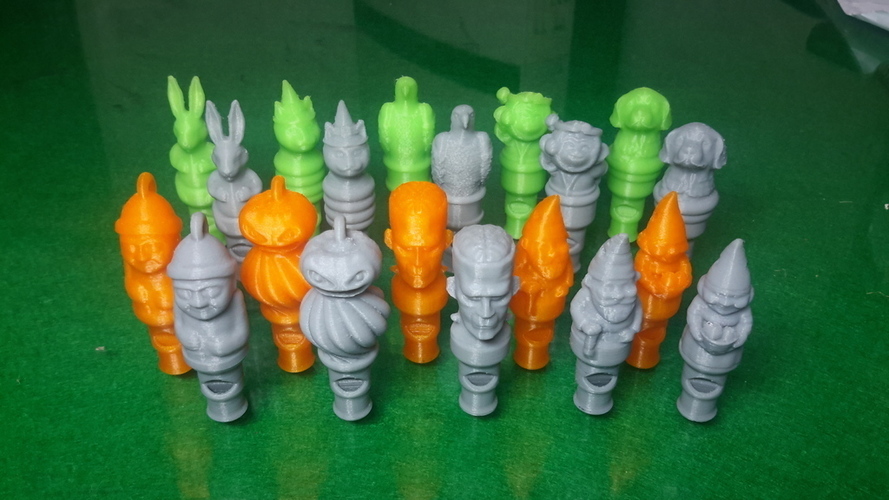 10 Character Whistles 3D Print 108369