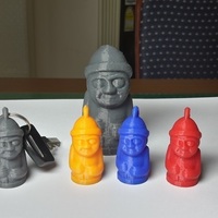 Small Dolhareubang ("Stone Grandfather") - Keychain 3D Printing 108371