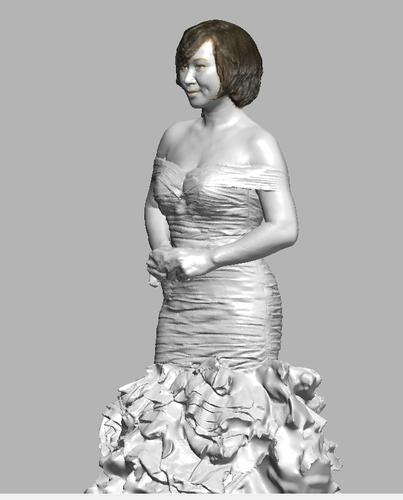 lady in wedding dress 3D Print 108396