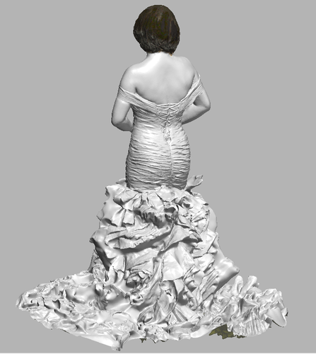 lady in wedding dress 3D Print 108397