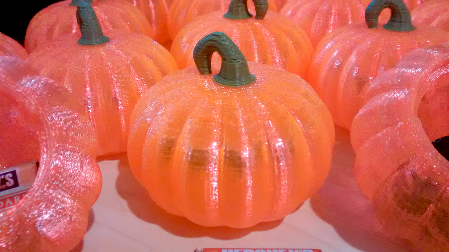 Small Pumpkin Container with Locking Cap For Candy Pieces 3D Print 108493