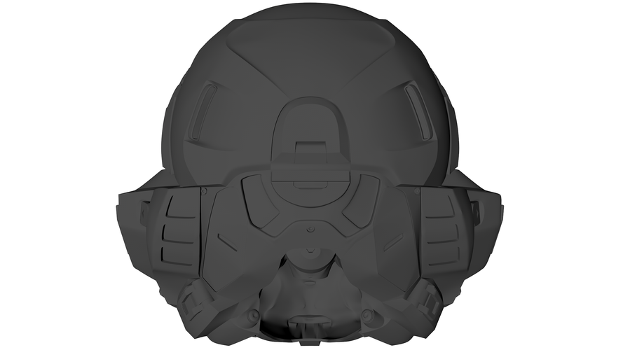 Halo 5 Hunter Helmet 3D Print 108756