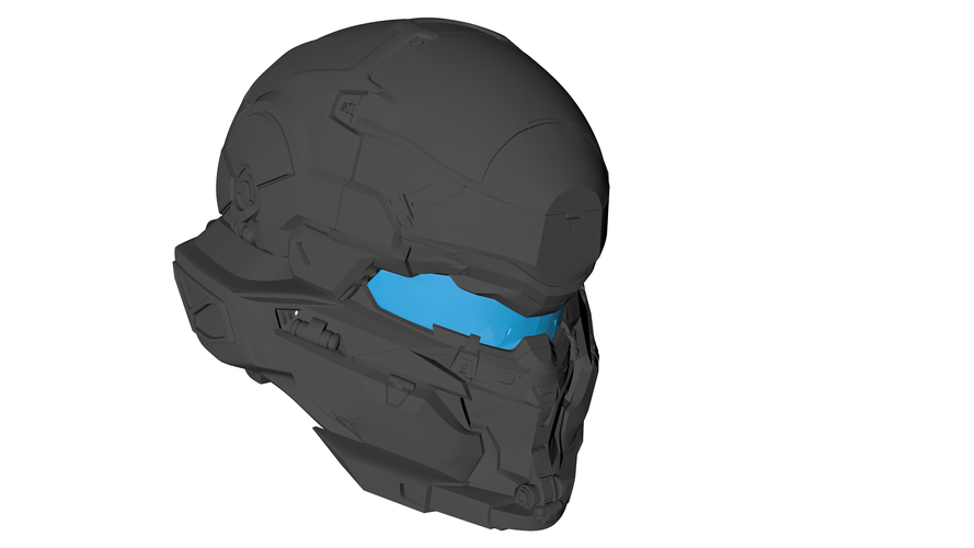 Halo 5 Hunter Helmet 3D Print 108757