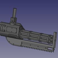 Small Chainsaw Gun inspired by Warhammer 3D Printing 108760