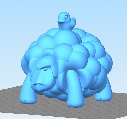 Angry Sheep 3D Print 108835