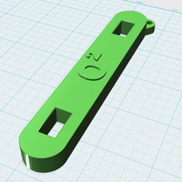 Small Oxygen Tank Wrench 3D Printing 108896