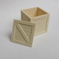 Small Wooden crate / box 3D Printing 108953
