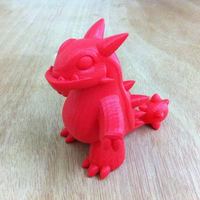 Small Genetic Mix Dinosaur 3D Printing 10921