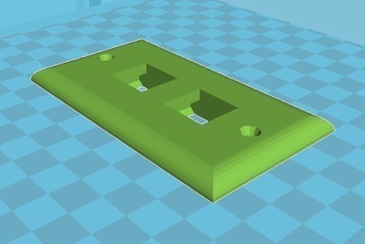 small as possible two Jack face plate 3D Print 109215