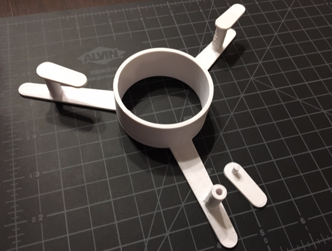 Loose Filament Spool Holder (for Filament Samples) 3D Print 109425