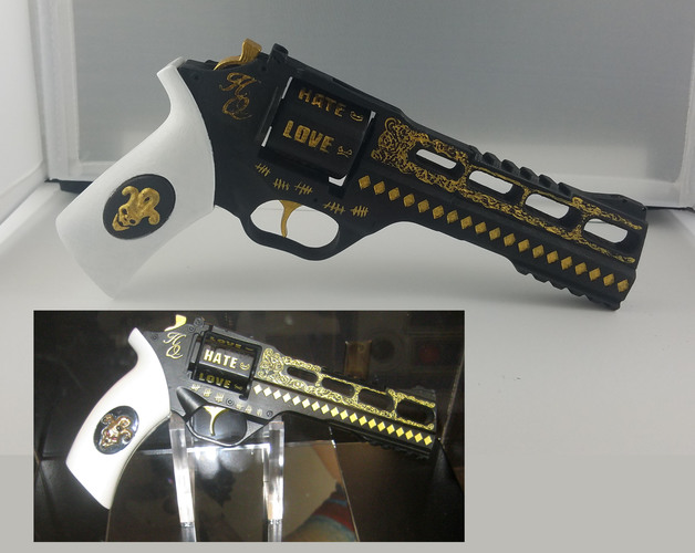 Harley Quinn Handgun - Suicide Squad 3D Print 109521
