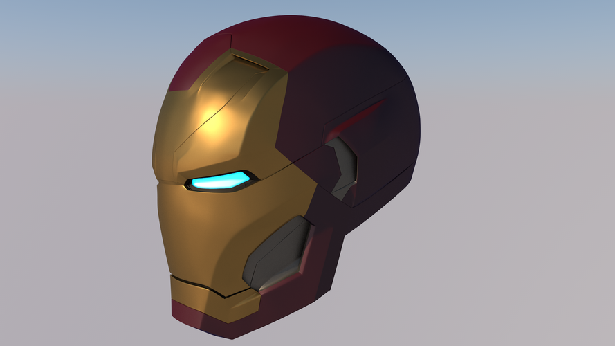 Iron Man Mk-46 Helmet (Civil War) 3D Print 109695