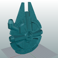 Small Millenium Falcon 3D Printing 109712